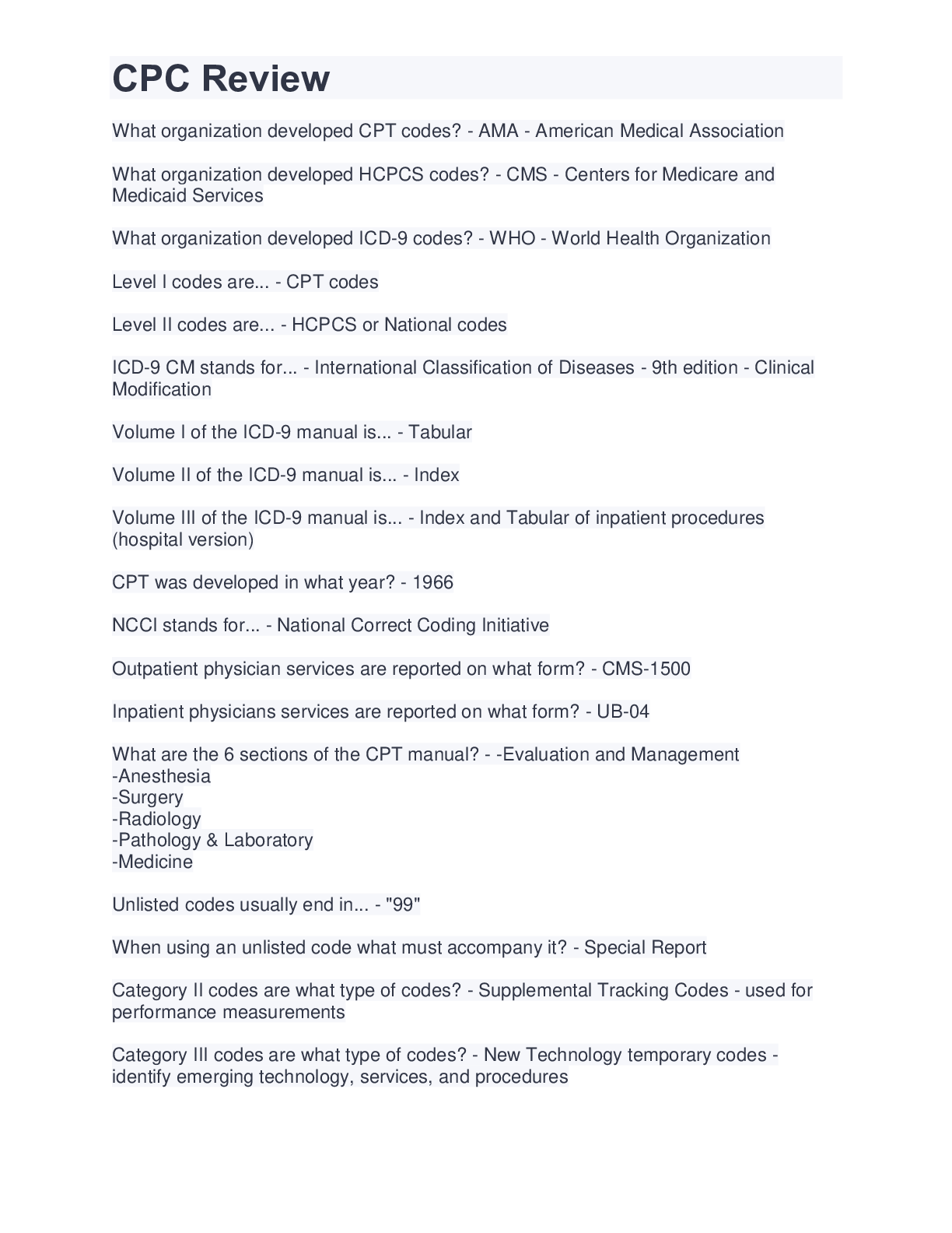 Preview image of CPC Review document